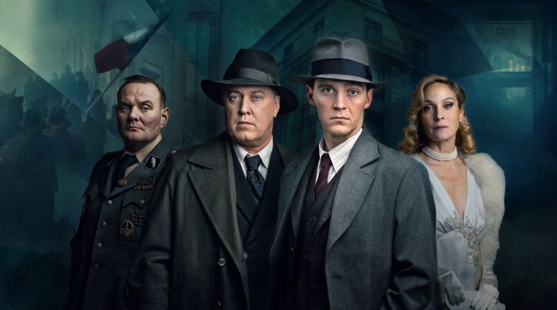 Der ARD-Vierteiler "Sternstunde der Mörder" zeigt eine prominent besetzte Mördersuche im besetzten Prag 1945, unter anderem mit (von links) Devid Striesow, Nicholas Ofzcarek, Jonas Nay und Jeanette Hain.