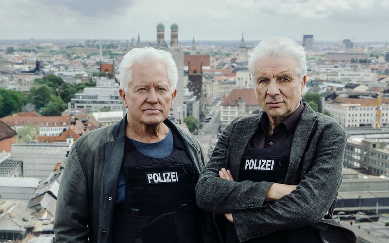 Vier Tage vor ihrem offiziellen Renteneintritt wurden Franz Leitmayr (Udo Wachtveitl, links) und Ivo Batic (Miroslav Nemec) noch einmal mit einem besonders schwierigen Fall konfrontiert.