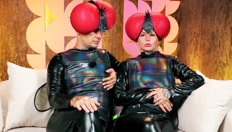 Edith (rechts) und Eric Stehfest waren ein Liebespaar, sind aber getrennt. Bei "Promis unter Palmen" (SAT.1) sind sie wiedervereint. Allerdings nicht glücklich ...