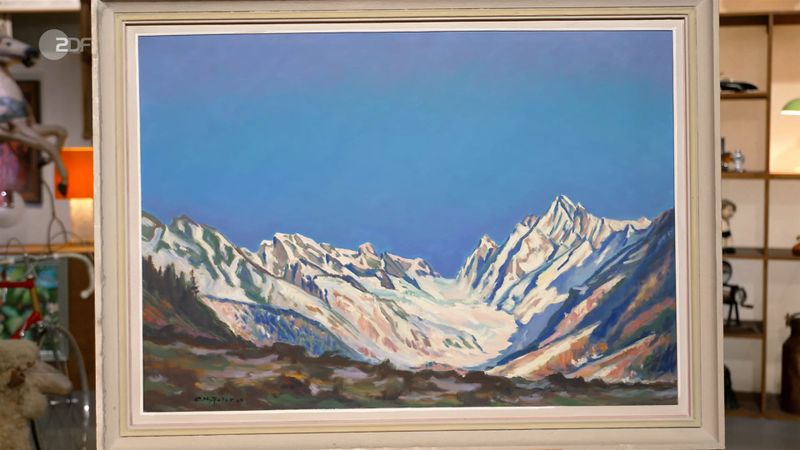 Verkäuferin Monika wollte nur 100 Euro für ihr Bild, Expertin Bianca Berding schätzte das Gemälde von Albert Nyfeler auf 800 bis 1.200 Euro.