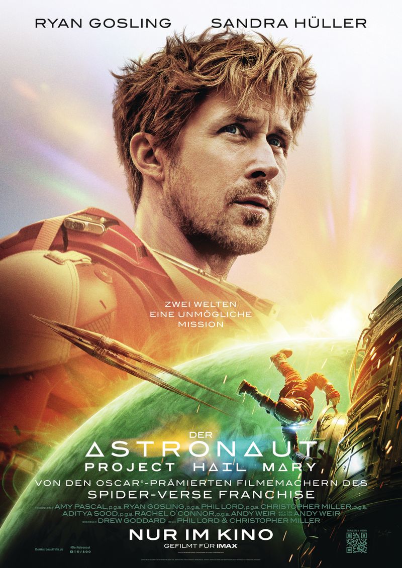 In der Romanverfilmung "Der Astronaut - Project Hail Mary" stemmt sich Ryan Gosling gegen eine Eiszeit auf der Erde.