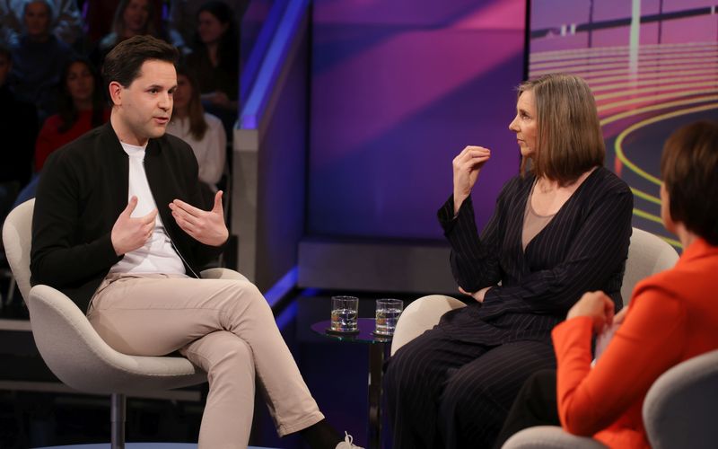 Johannes Winkel und Katrin Göring-Eckardt waren sich bei "Maischberger" in vielen Punkten uneinig. Nicht aber in der Fragen der Verwendung des Sondervermögens.