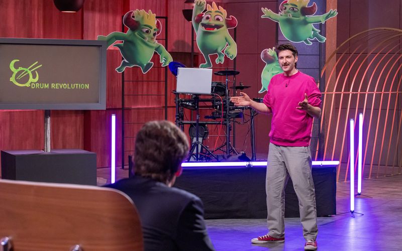 "Drum Revolution"-Gründer Andreas muss in der "Höhle der Löwen" harte Kritik einstecken.