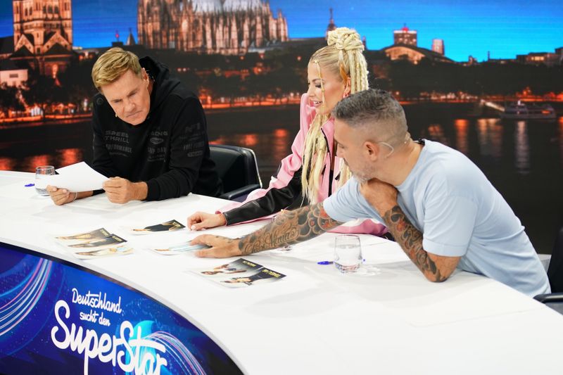 Taff Job: Die DSDS-Juroren Dieter Bohlen, Isi Glück und Bushido (von links) sind nicht immer einer Meinung. 
