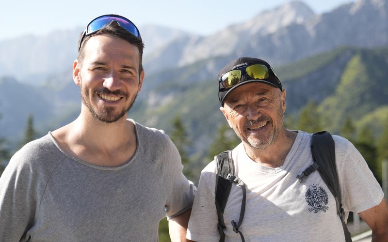 Felix (links) und Christian Neureuther haben ein sehr gutes Vater-Sohn-Verhältnis.