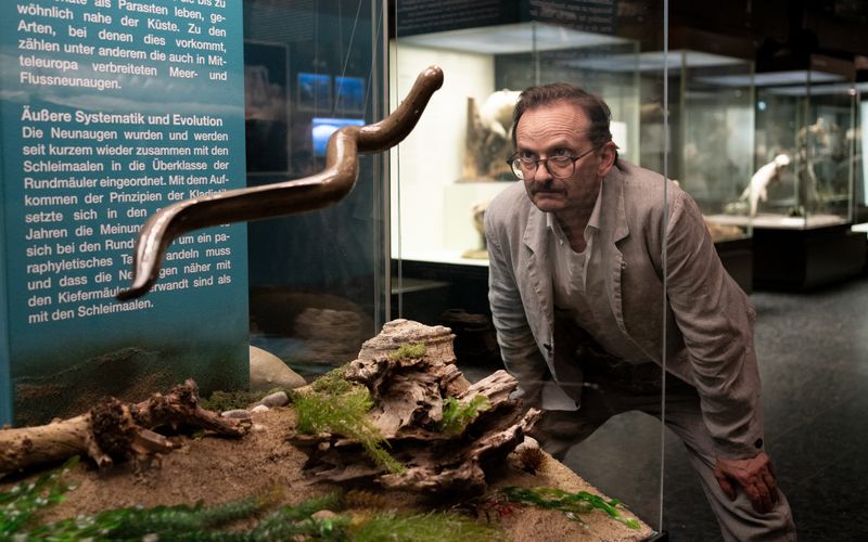 Beim Abgleich der Bissspuren an den Mordopfern mit Bildern im Internet findet Danowski (Milan Peschel) heraus, dass sie von Neunaugen stammen müssen. Im Museum erfährt er mehr über die "lebenden Fossilien".
