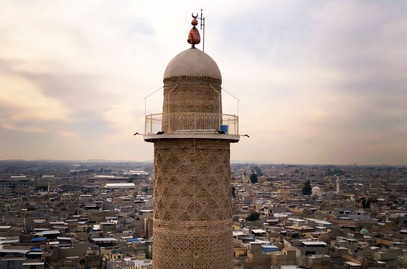 Das schiefe Al-Hadba-Minarett war dem IS ein Dorn im Auge. Von der Terrormiliz zerstört, wurde es in den vergangenen  Jahren vollständig restauriert.