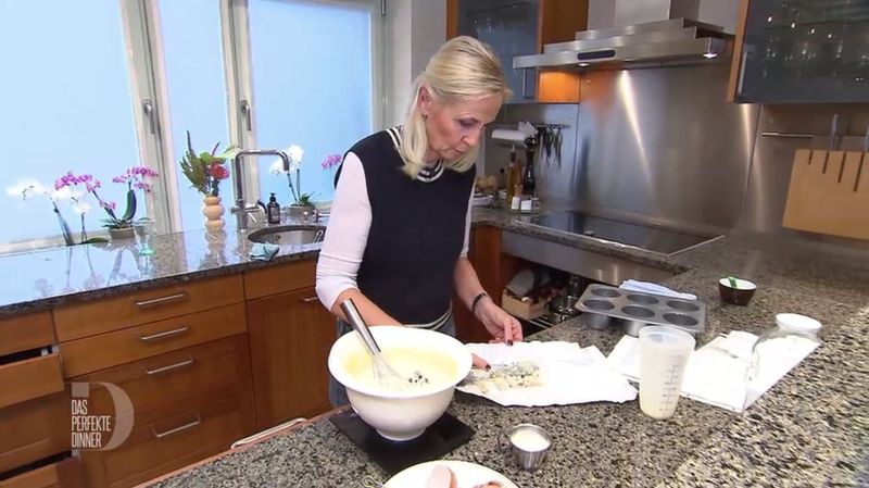 Der Gorgonzola-Cheesecake wird am Abend noch für Diskussionen sorgen.
