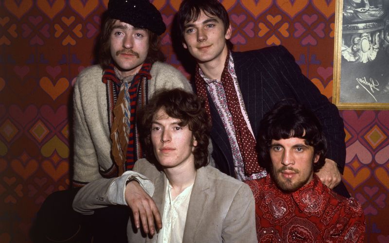 Traffic wurden 2004 in die "Rock'n'Roll Hall of Fame" aufgenommen: (von links) Dave Mason, Steve Winwood, Chris Wood und Jim Capaldi.