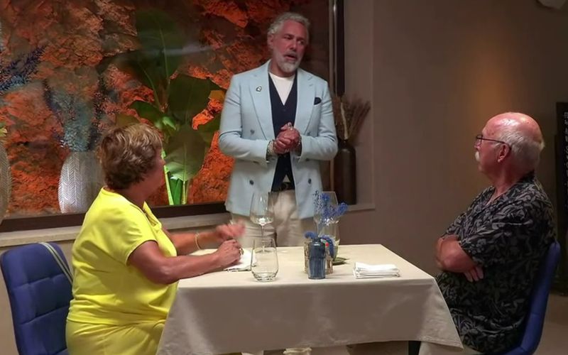 Ganz der Schwabe musste Hartmut (rechts) schlucken, als Roland Trettl die Rechnung brachte.