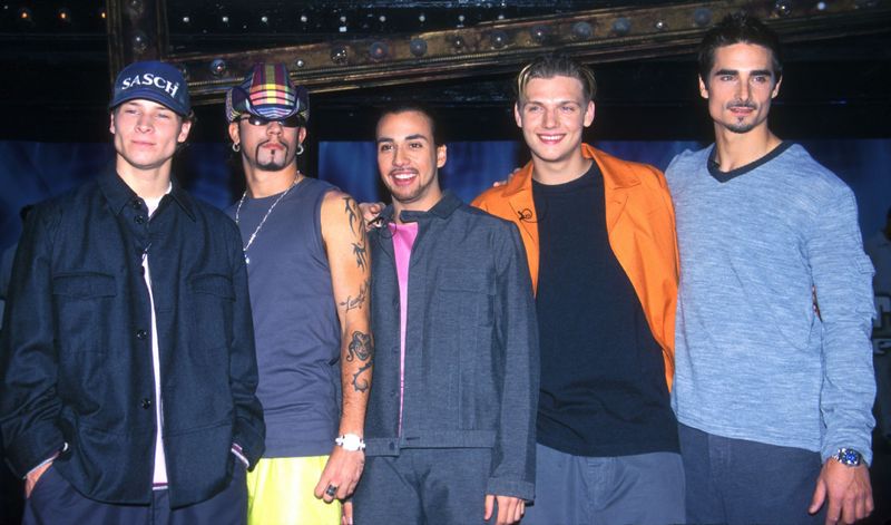 Wie es begann: Im Mai 1999 kündigten die Backstreet Boys ihre erste große Welttournee an. Von links: Brian Littrell, AJ McLean, Howie Dorough, Nick Carter, Kevin Richardson.