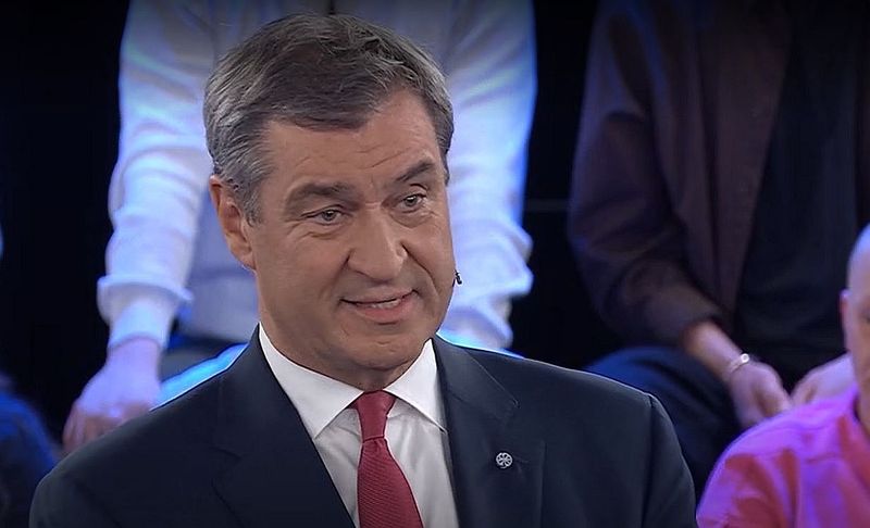 Der bayerische Ministerpräsident Markus Söder sparte der ART-Politendung "Arena" nicht mit Lob an sein Bundesland.