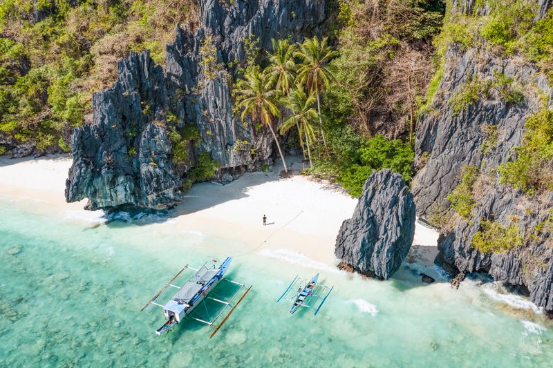 Entalula Beach im Westen der Philippinen wurde zum schönsten Strand der Welt gekürt.