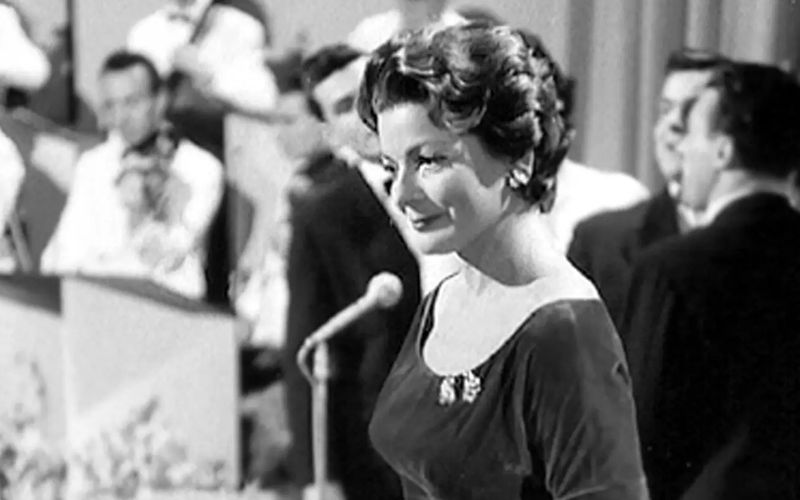Mit ihrem Chanson "Refrain" begeisterte Lys Assia 1956 beim ersten ESC in Lugano.