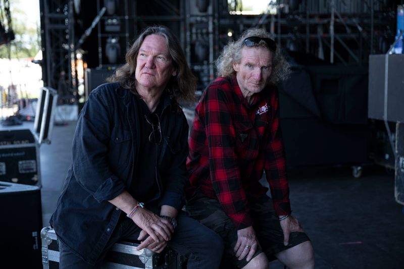 Thomas Jensen (links) und Holger Hübner haben das Festival in Wacken erfunden - und eine Marke aus dem W:O:A gemacht, die sie mit größter Leidenschaft pflegen. Der Dokumentarfilm "Wacken - Hearts Full Of Metal" gibt ihrer Geschichte viel Raum.