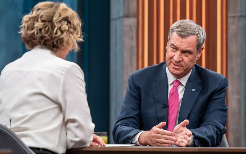 Markus Söder gab sich bei "Caren Miosga" betont staatsmännisch.