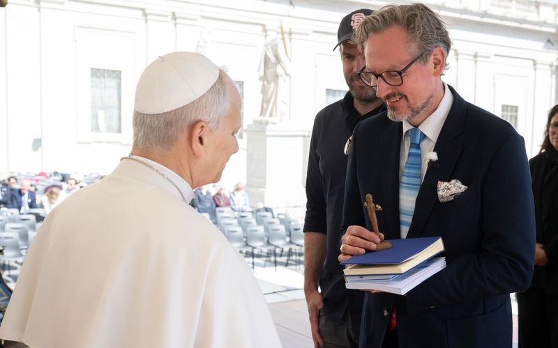 Eckart von Hirschhausen hat den Papst getroffen.