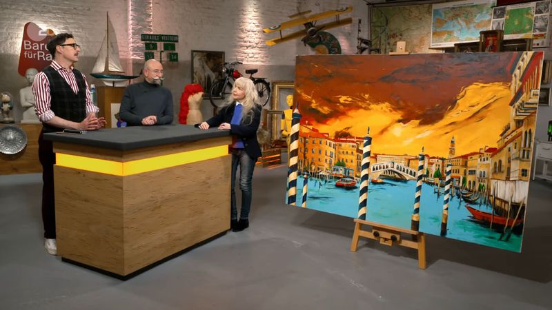 "Ich denke, das ist auch so gemeint", erklärte Xenia aus Geldern. Lichter fragte bei Colmar Schulte-Goltz nach. Der bestätigte die These. "Man könnte natürlich auch glauben, das Blau für oben ist ausgegangen", scherzte der Moderator. Doch was steckte wirklich dahinter?
