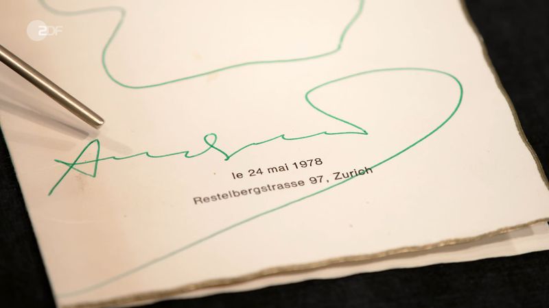 Das Dinner fand am 24. Mai 1978 statt, zwei Tage vor Ausstellungsbeginn des Pop-Art-Künstlers in Zürich.